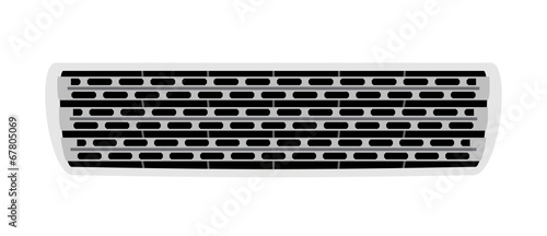 Car grill isolated on white background. Vector EPS10.