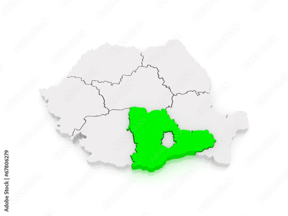 Fototapeta premium South Region Development Romania.