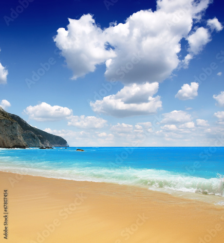 Porto Katsiki beach at Lefkada island  Greece