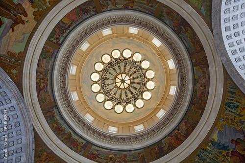 Obraz na płótnie Interior of the Utah State Capitol building Rotunda Ceiling w salonie