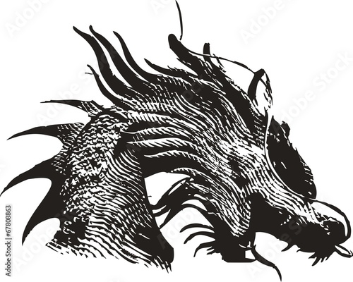 Estatua Cabeza Dragon