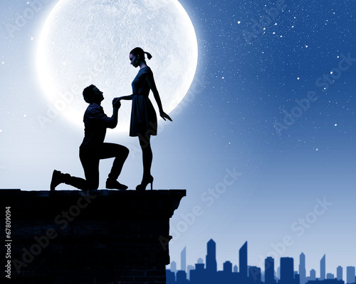 Canvas-taulu Will you marry me?