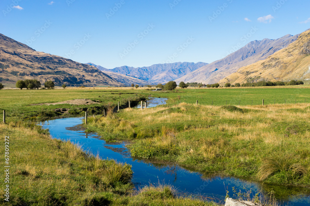 Naklejka premium Picturesque landscape