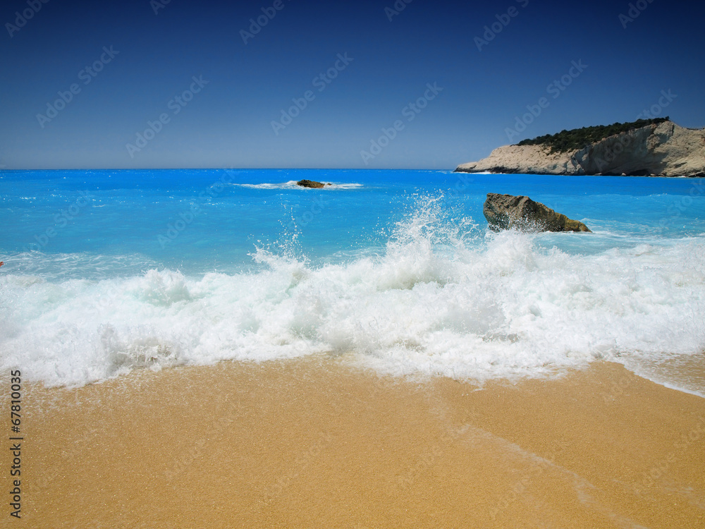 Porto Katsiki beach at Lefkada island, Greece