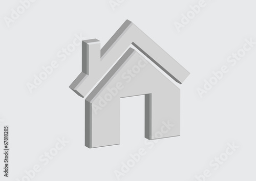 House icon and Real Estate Building abstract design