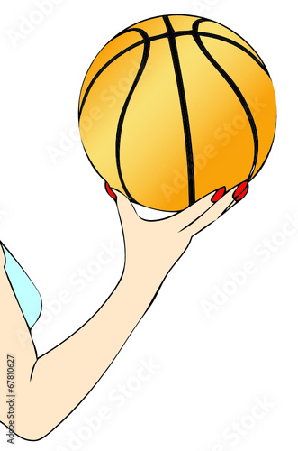 Una giocatrice di Basket
