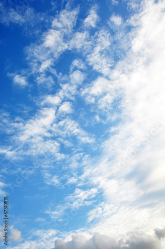 Fototapeta Naklejka Na Ścianę i Meble -  blue sky with clouds closeup