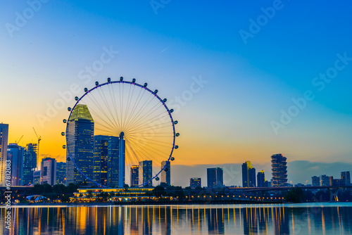 SINGAPORE - JUNE 23: At a height of 165m, Singapore Flyer is the © siraphol