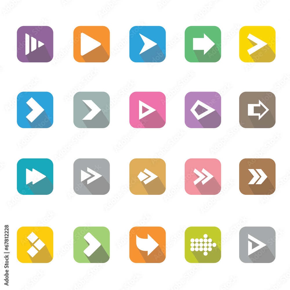 Arrow sign icons set, Illustration eps10 Arrow sign icons set, Illustration eps10