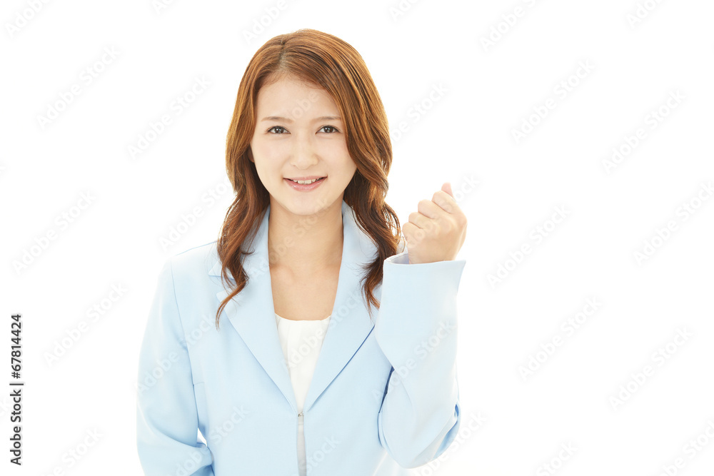 笑顔の女性 笑顔の女性