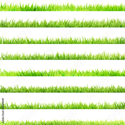 8 item set, small Grass. EPS 10