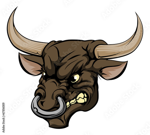 Bull mascot character