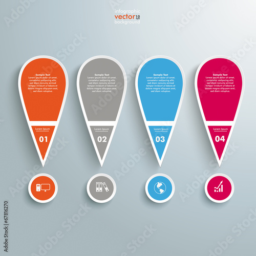 4 Colored Big Exclamation Marks