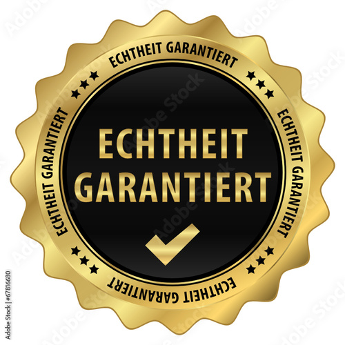Echtheit garantiert - gold