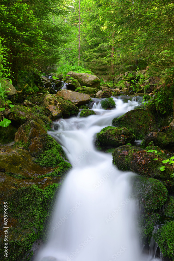 Waterfall in the national park Sumava-Czech Republic Waterfall in the national park Sumava-Czech Republic