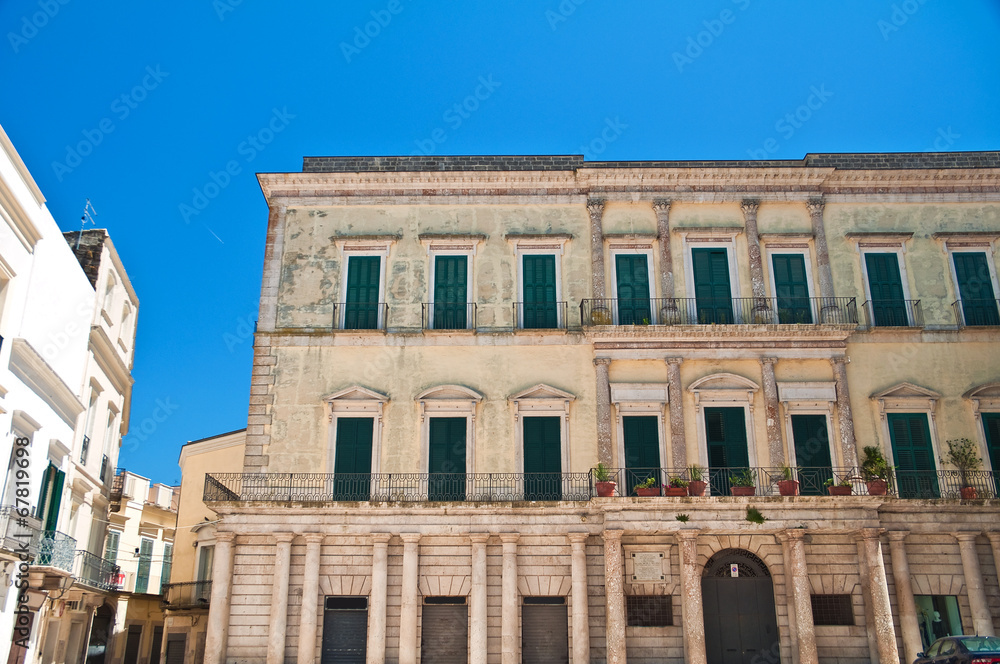 Historical palace. Altamura. Puglia. Italy.