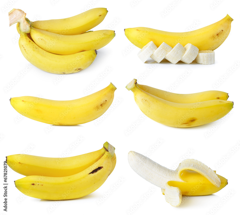 bananas isolated on white background