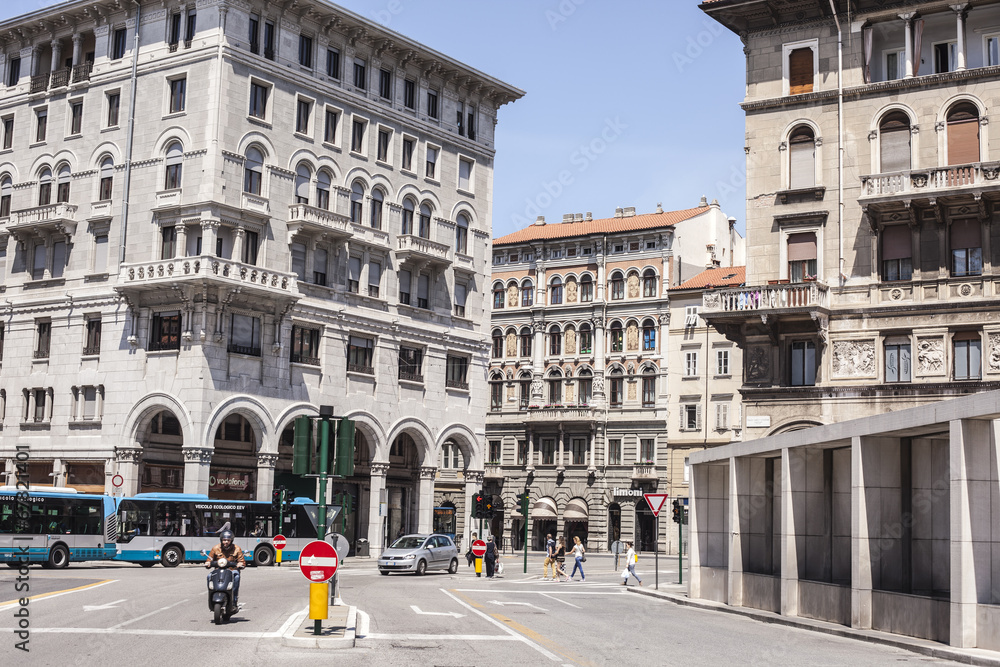 Obraz premium Goldoni Square, Trieste,Italy