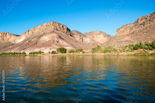 Sur la rivière Orange en Namibie