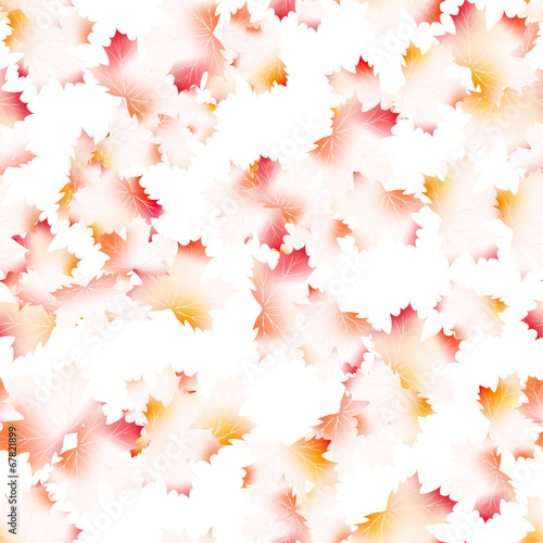 Autumn maple leaves pattern background. EPS 10