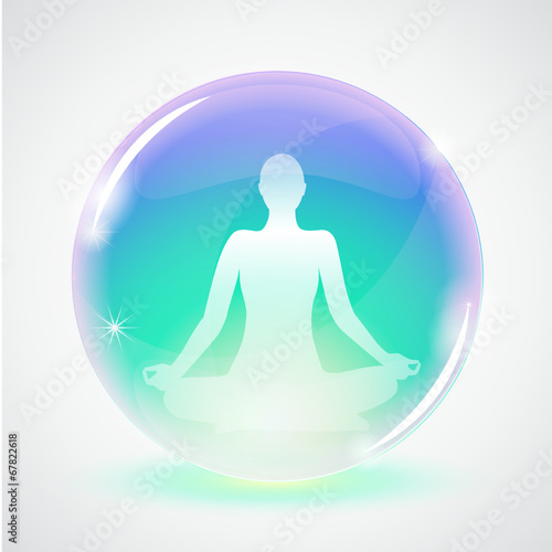 meditation in glaskugel