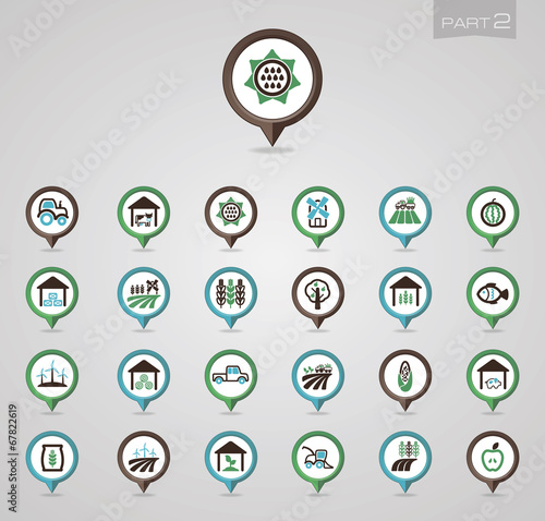 Mapping pins icons Farm part 2