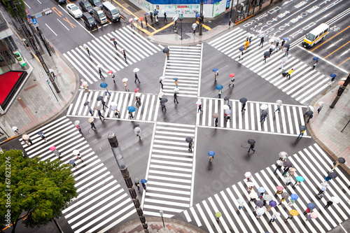 Straßenkreuzung in Tokyo