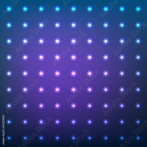 Blue Abstract Background with Lens Flare Dotted Light. Vector