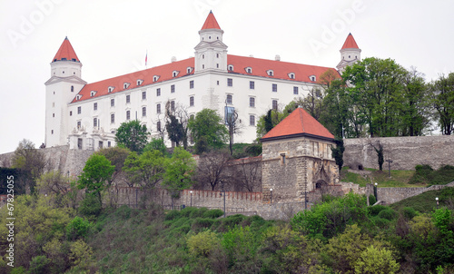 Photography Castle and park in the city of Bratislava, Slovakia, Europe