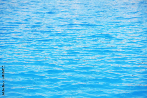 Blue water in swimming pool