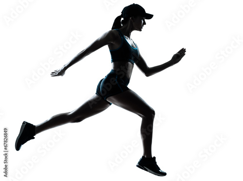 woman runner jogger silhouette © snaptitude