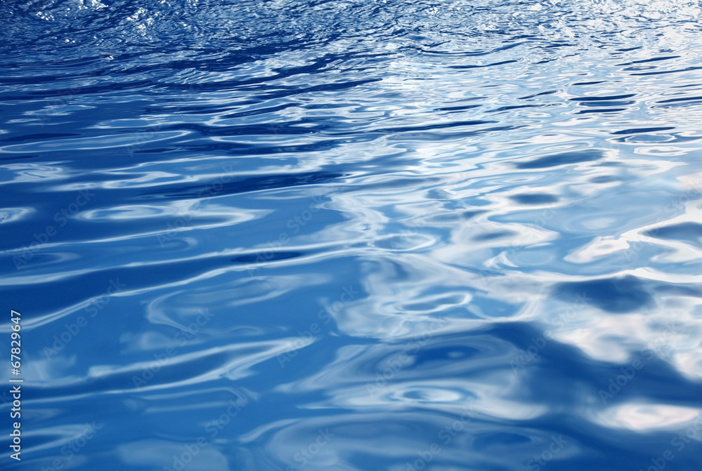 Blue water background with waves Stock Photo | Adobe Stock