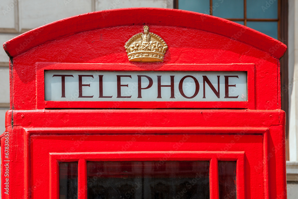 Telephone booth. London, England Telephone booth. London, England