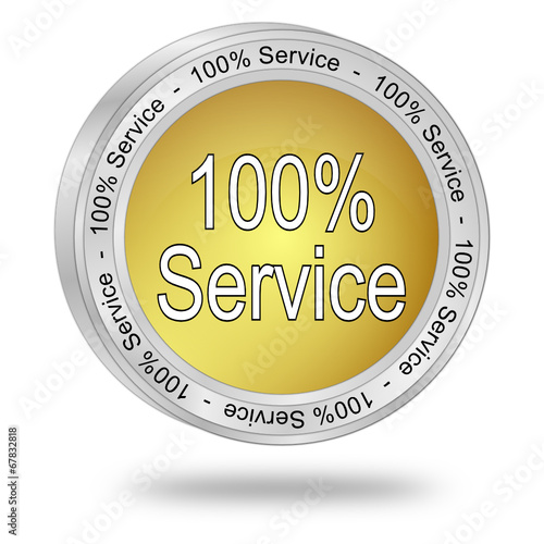 100% Service Button