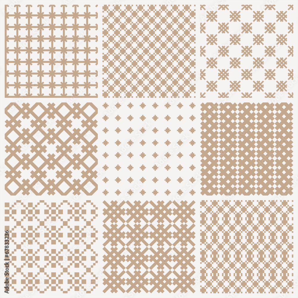 Collection of geometric seamless patterns Collection of geometric seamless patterns