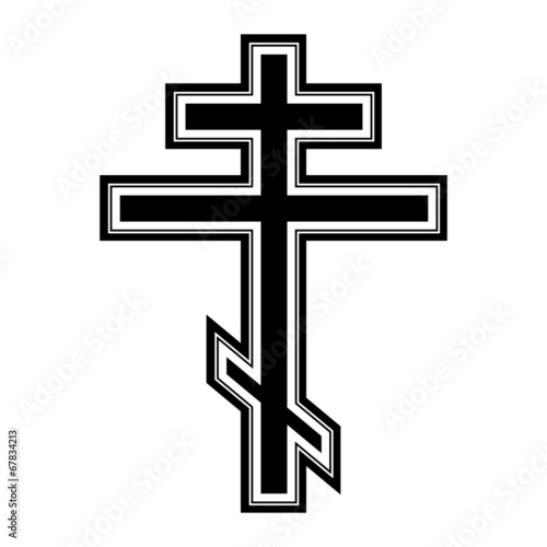Religious orthodox cross icon