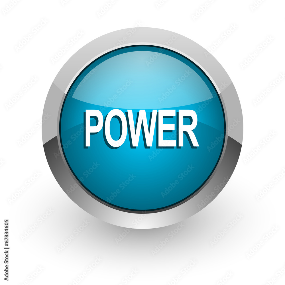 power blue glossy web icon power blue glossy web icon