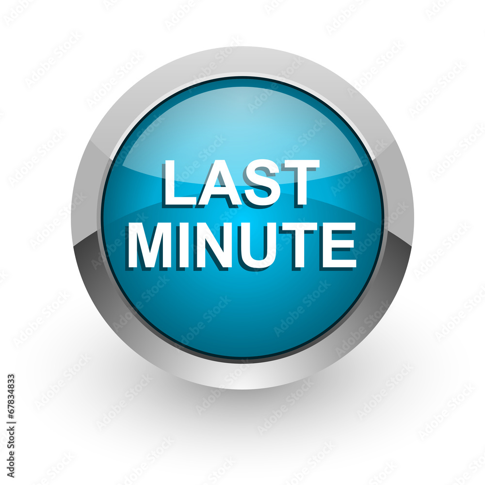 last minute blue glossy web icon last minute blue glossy web icon