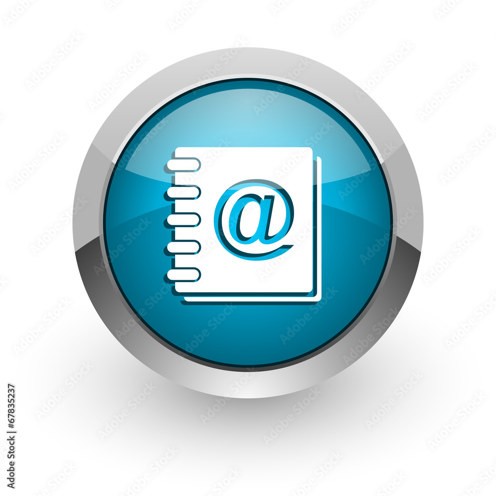 address book blue glossy web icon address book blue glossy web icon