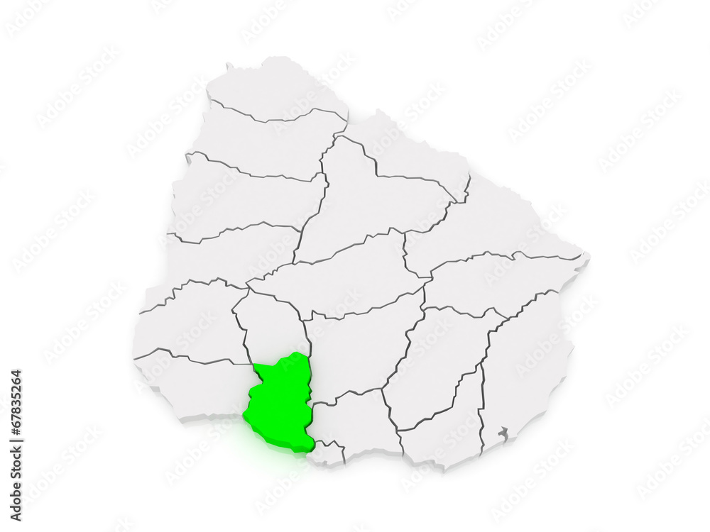 Map of San Jose. Uruguay. Map of San Jose. Uruguay.
