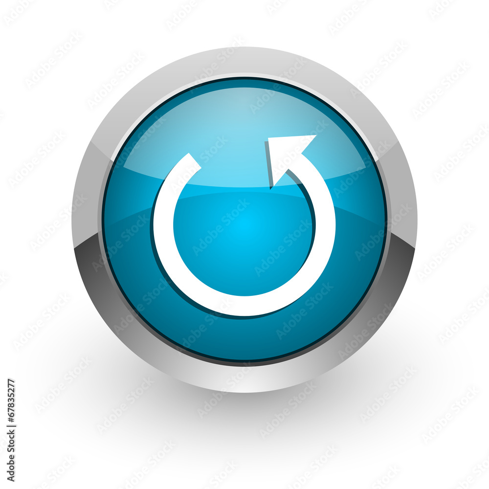 rotate blue glossy web icon rotate blue glossy web icon