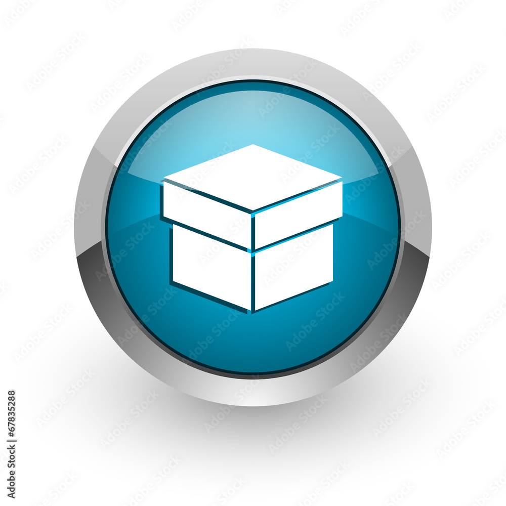 box blue glossy web icon box blue glossy web icon