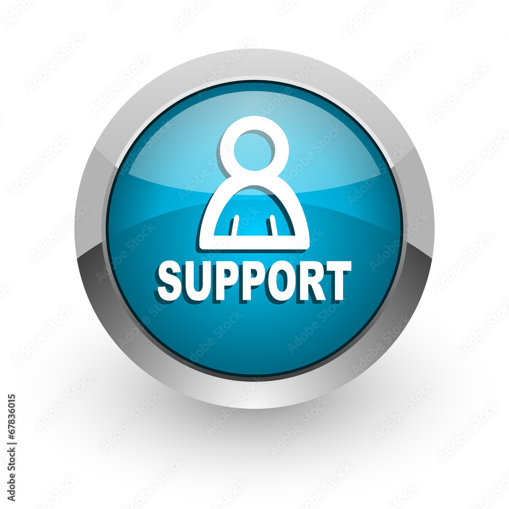 support blue glossy web icon support blue glossy web icon