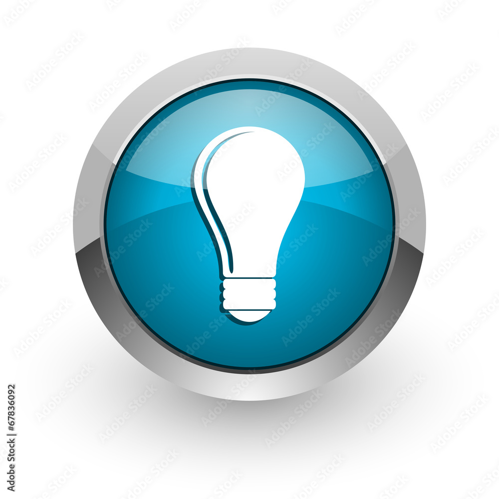 bulb blue glossy web icon bulb blue glossy web icon
