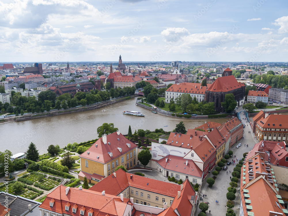 Fototapeta premium View of Wroclaw