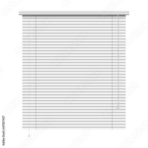 realistic home related blinds isolated on white