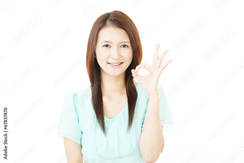 笑顔の女性 笑顔の女性