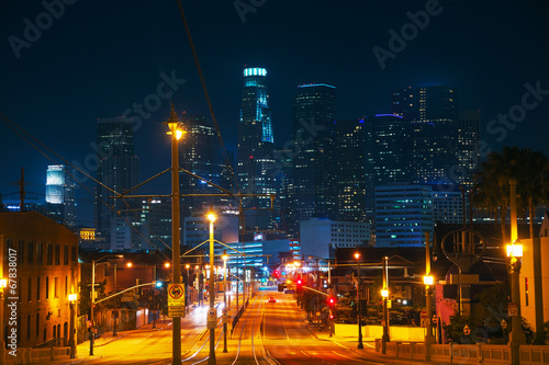 Obraz na płótnie Los Angeles cityscape w salonie