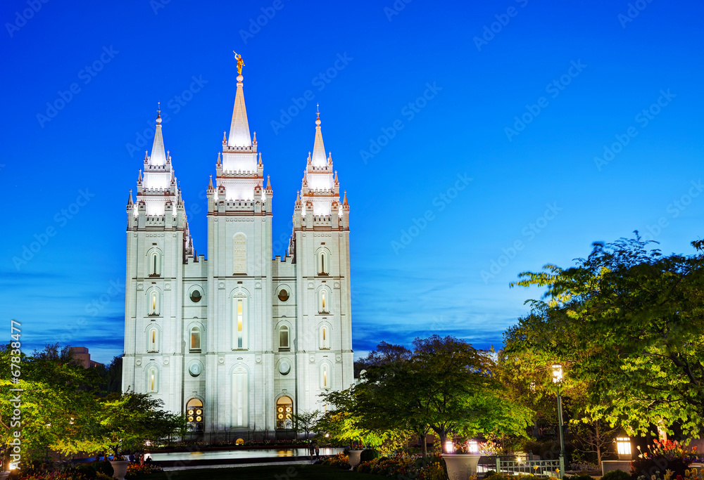 Mormons' Temple in Salt Lake City, UT