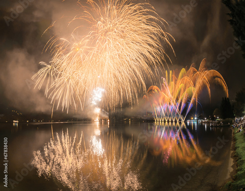 Fireworks on the Lugano Lake, Lavena-Ponte Tresa photo